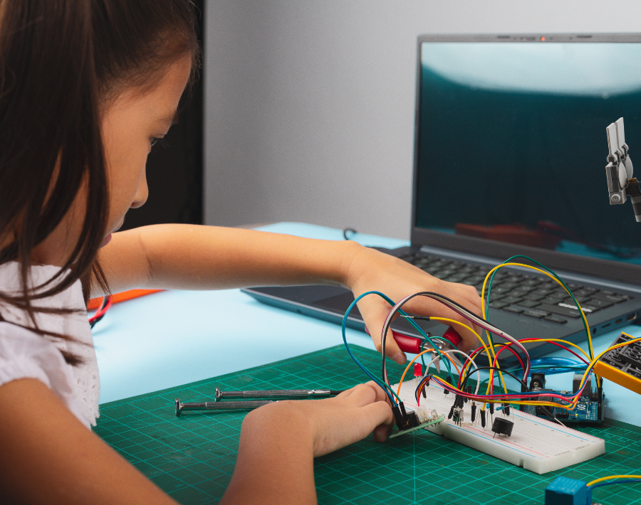 menina em estado de flow